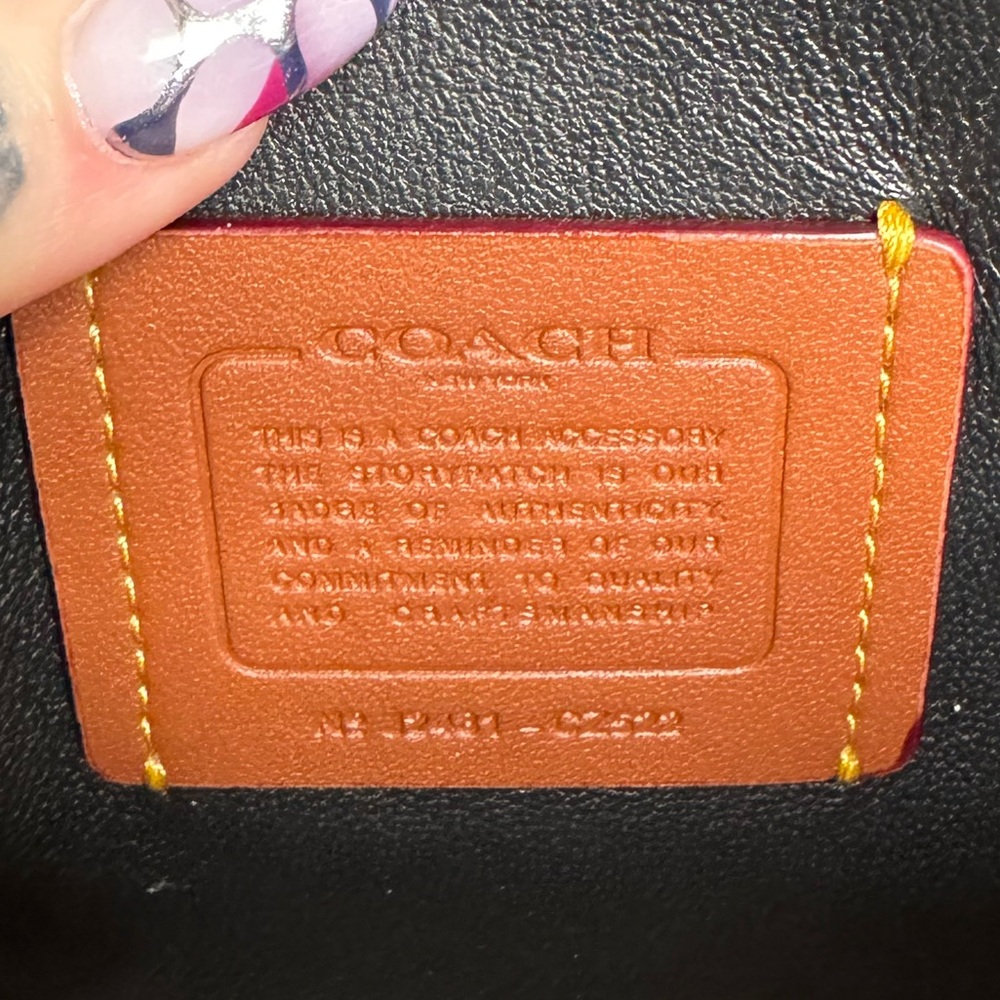Coach Tabby Crossbody/Wristlet Pillow Quilting And Crystal Rivets NWT - Picture 14 of 16